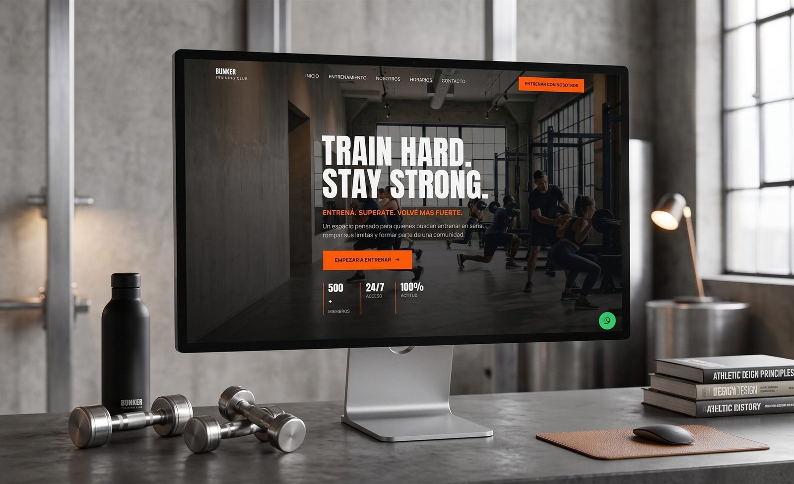 Bunker Training Club — landing page