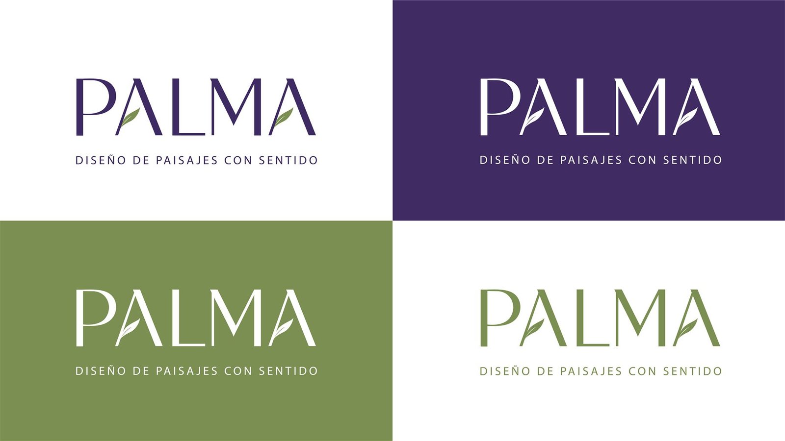 Palma — paleta y variantes de logo