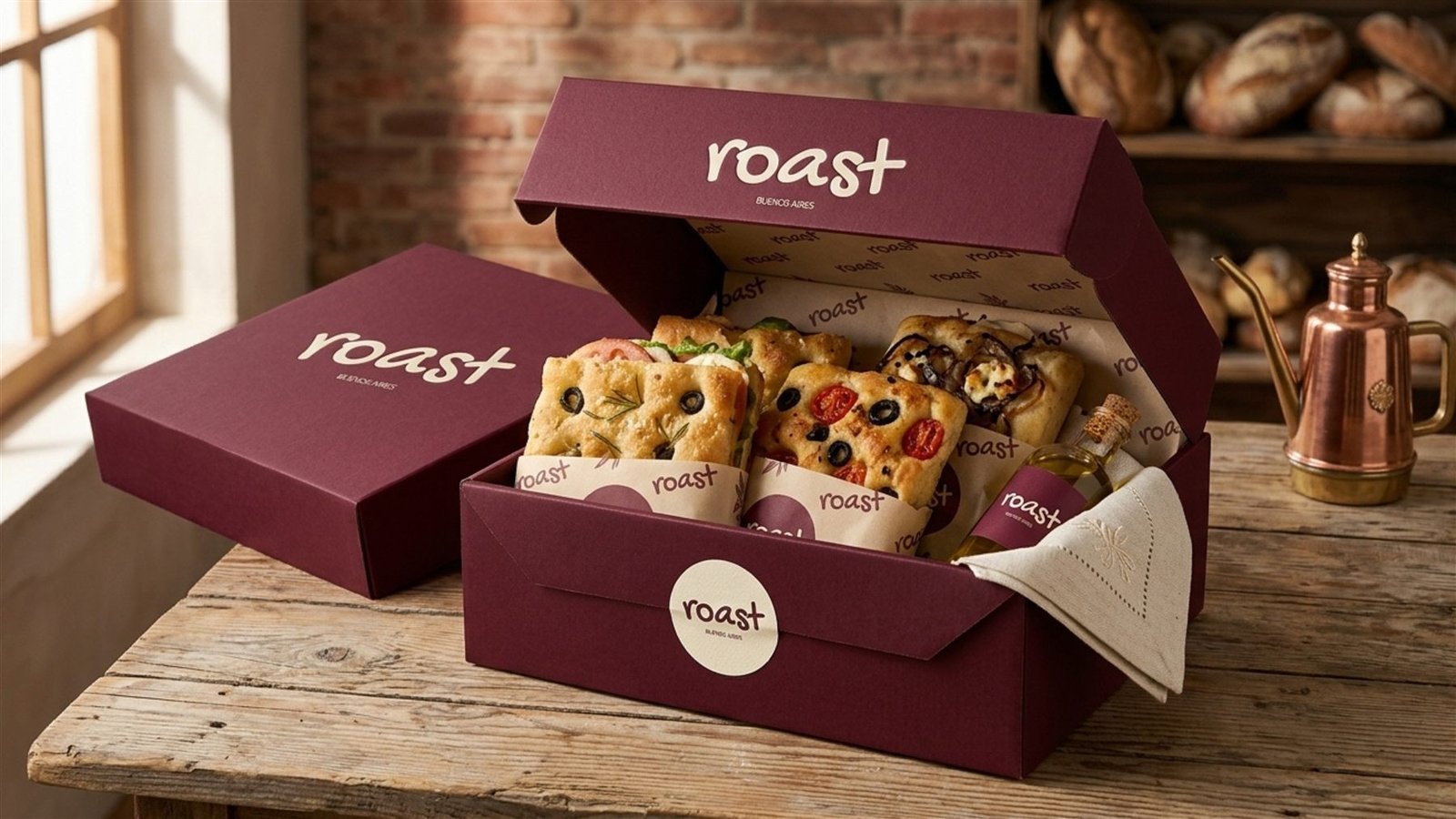 Roast — packaging de producto