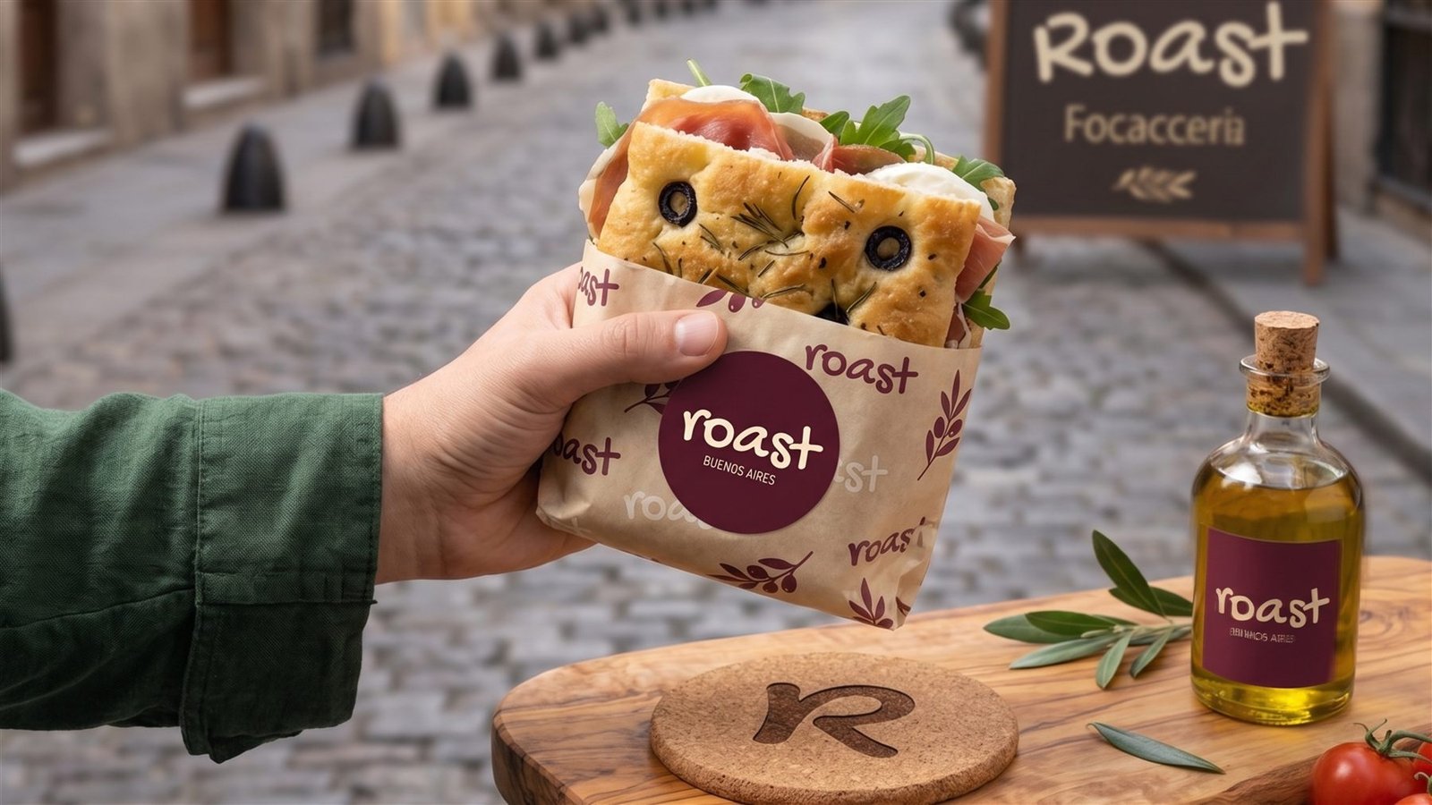 Roast — identidad aplicada en la calle